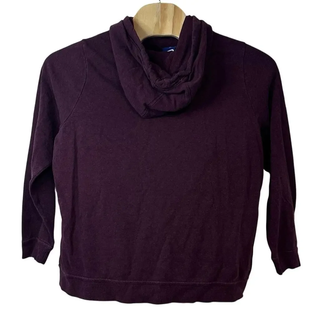 Nike Pullover Cowl Funnel Neck Hoodie Size 1X‎ Purple Burgundy Sporty Casual